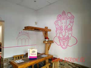 graffiti dios indio elefante